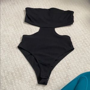NastyGal bodysuit. Cutouts on the side, strapless